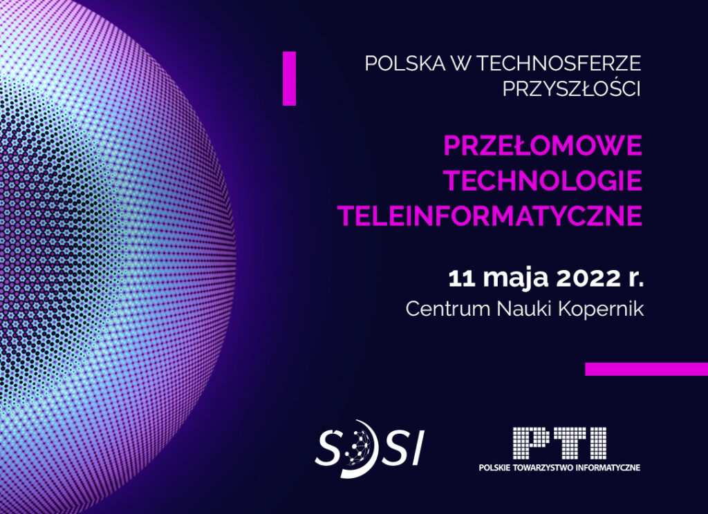 Plakat konferencji  – Przełomowe technologie teleinformatyczne